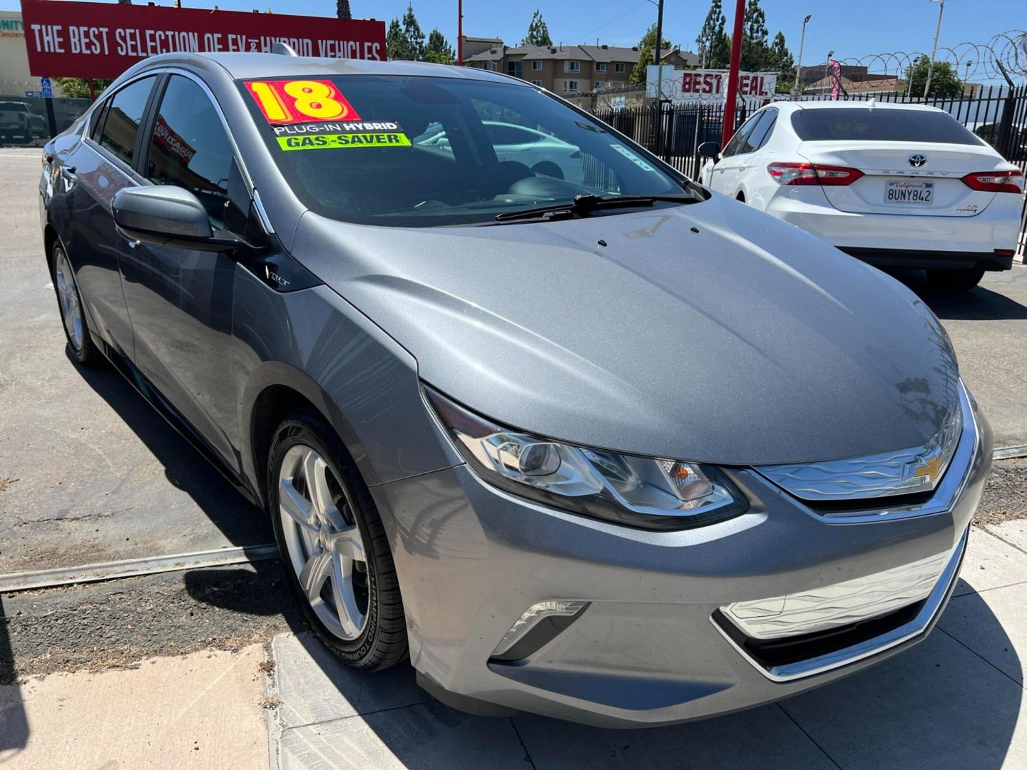 2018 DARK GRAY /BLACK Chevrolet Volt (1G1RC6S55JU) , located at 744 E Miner Ave, Stockton, CA, 95202, (209) 944-5770, 37.956863, -121.282082 - Photo#0